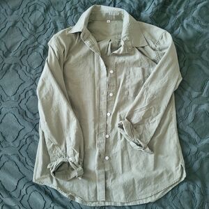 Olive Green Button Down Shirt